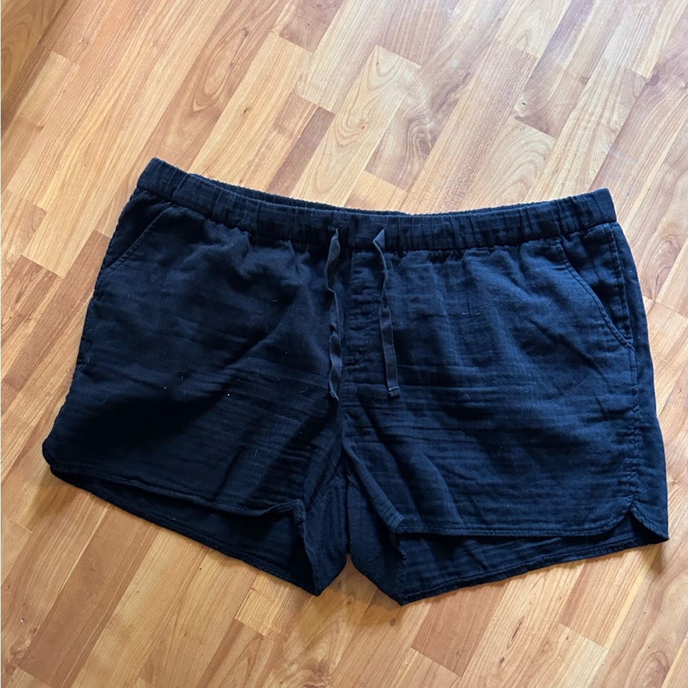Old Navy Black Linen Blend Women's Shorts